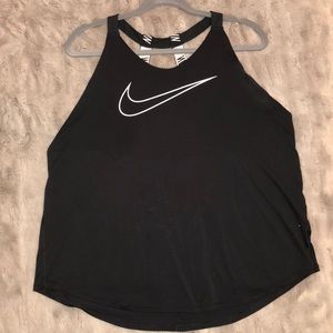 Nike black and white athletic top
